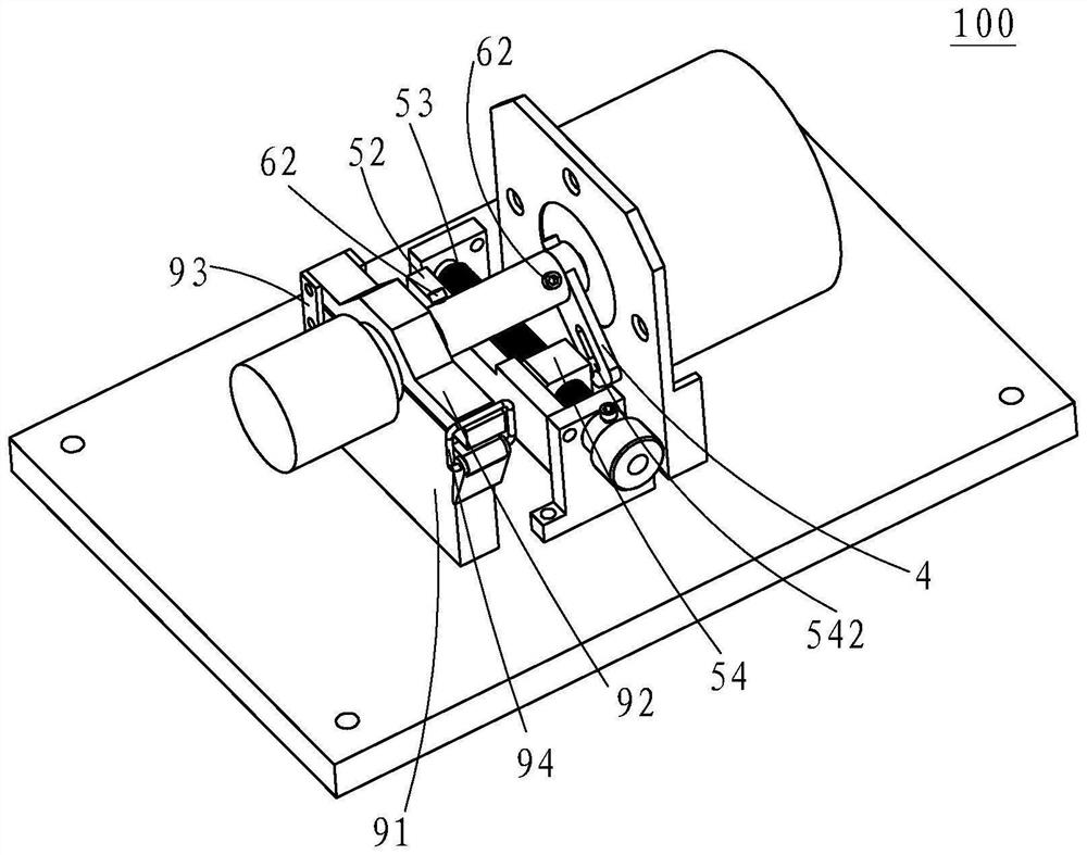 Testing device of angular displacement sensor