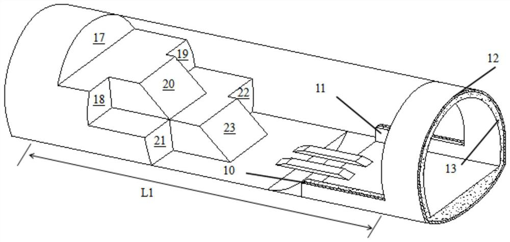 Three-step arch beam type support construction method for tunnel