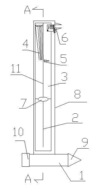 Electric slag pressure welding appearance quality measuring device and using method thereof