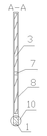 Electric slag pressure welding appearance quality measuring device and using method thereof