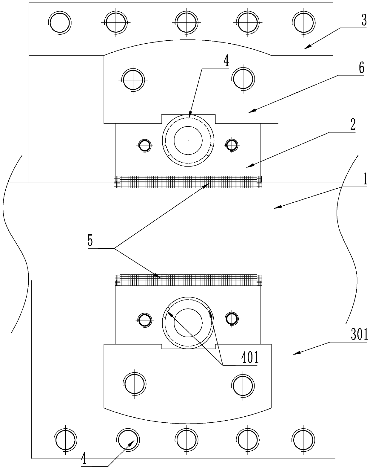 Steam turbine unit oil circulation flushing bearing-bush-turnover-free construction method