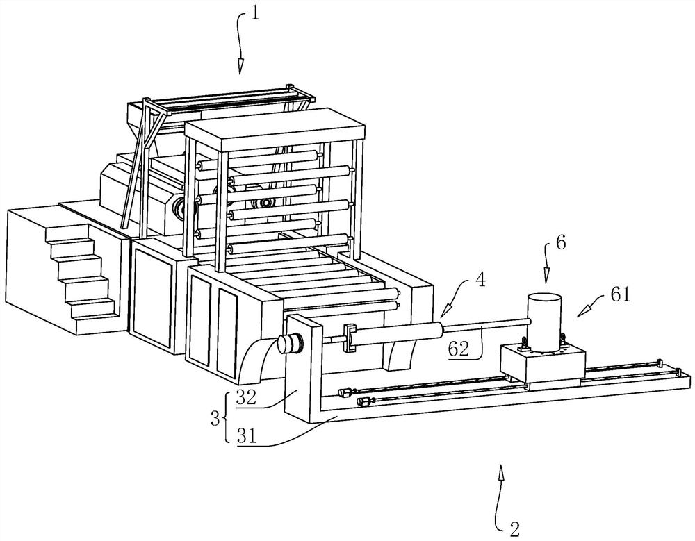 Casting machine for cast film processing