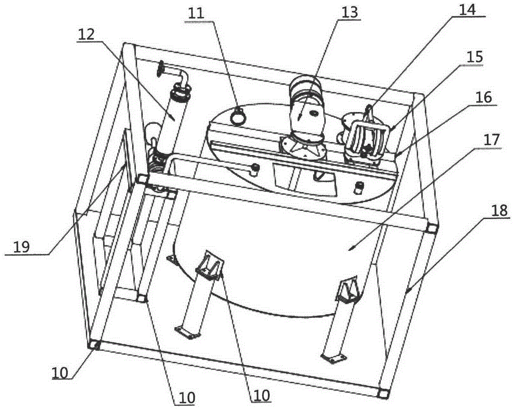 Modular combination crystal silicon multi-wire cutting waste mortar online recycling system