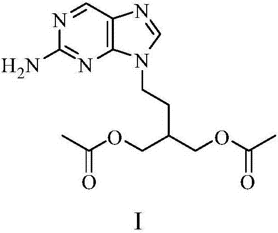 Famciclovir sustained-release granules and production method thereof