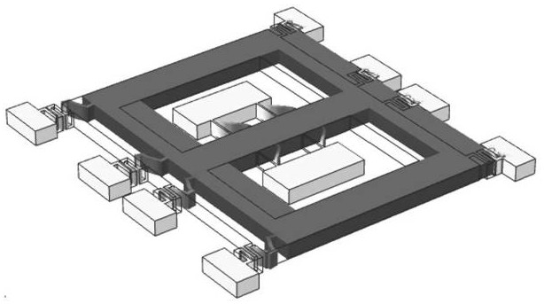 Wideband-response silicon micro-mechanical accelerometer with high vibration mode stability