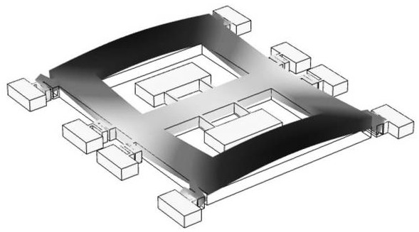 Wideband-response silicon micro-mechanical accelerometer with high vibration mode stability