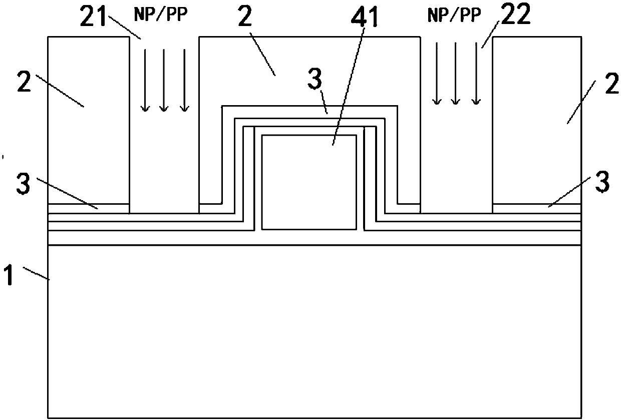 Method for etching one part of side wall to improve white pixel