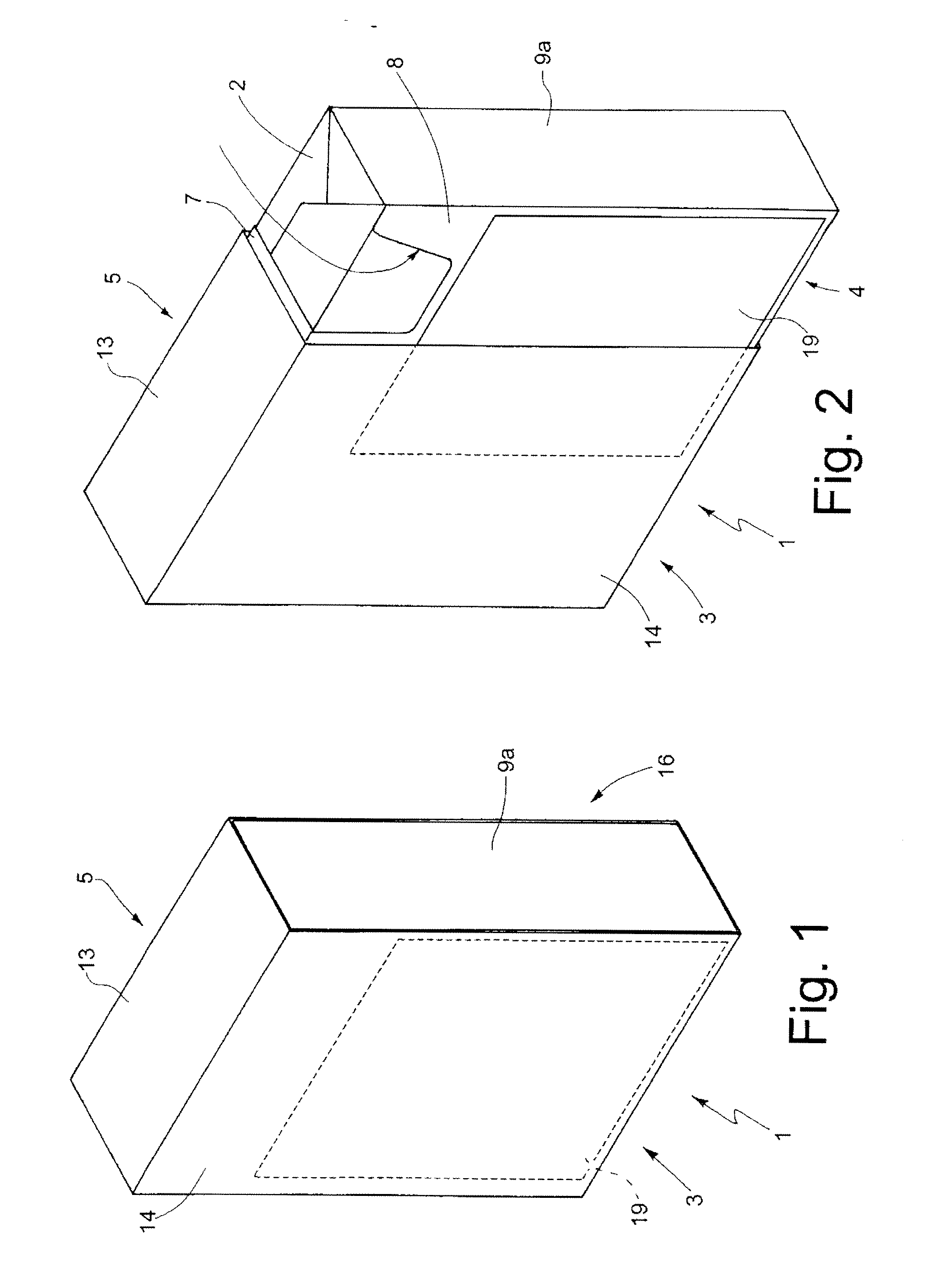 Slide-Open Package of Tobacco Articles, and Relative Production Method