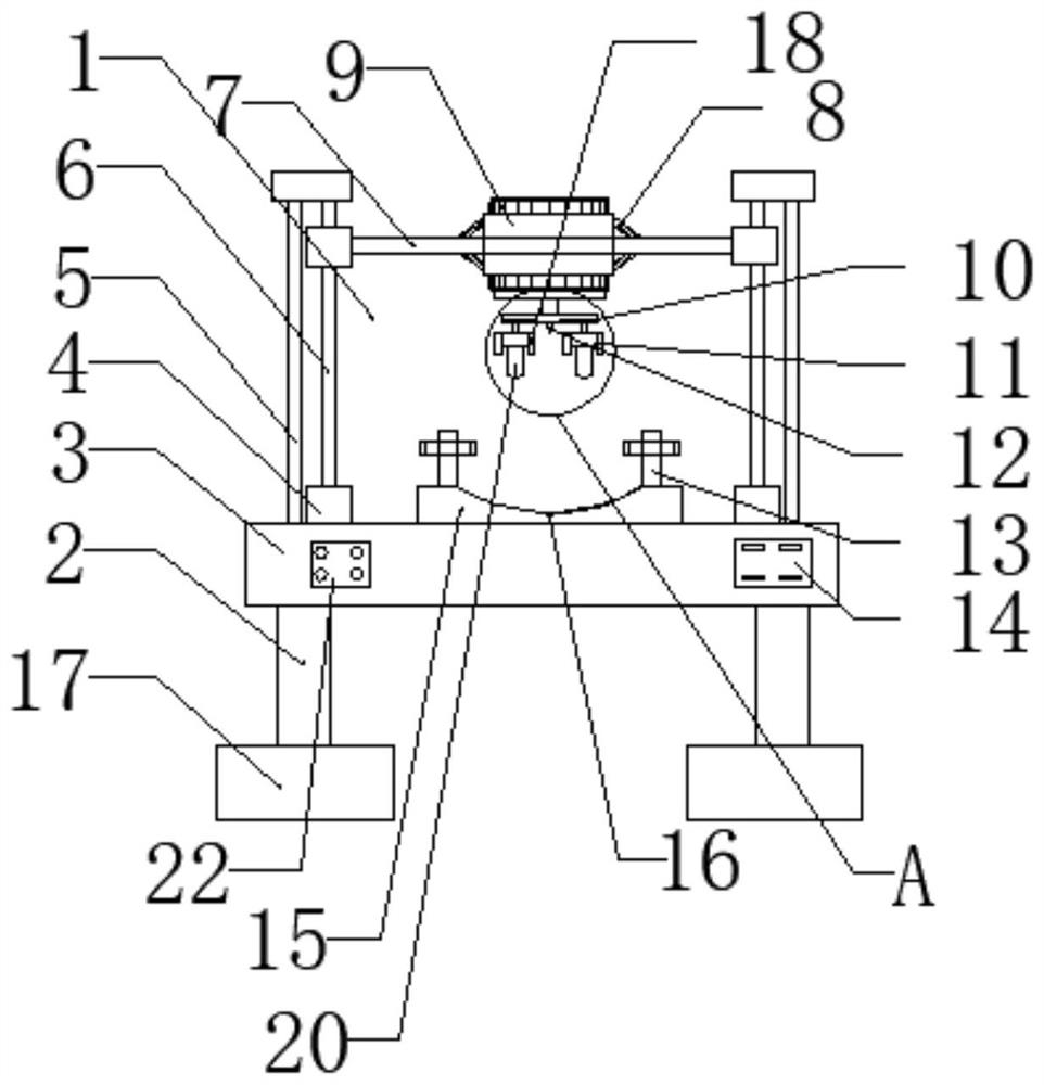 Industrial stainless steel plate surface circular groove forming device