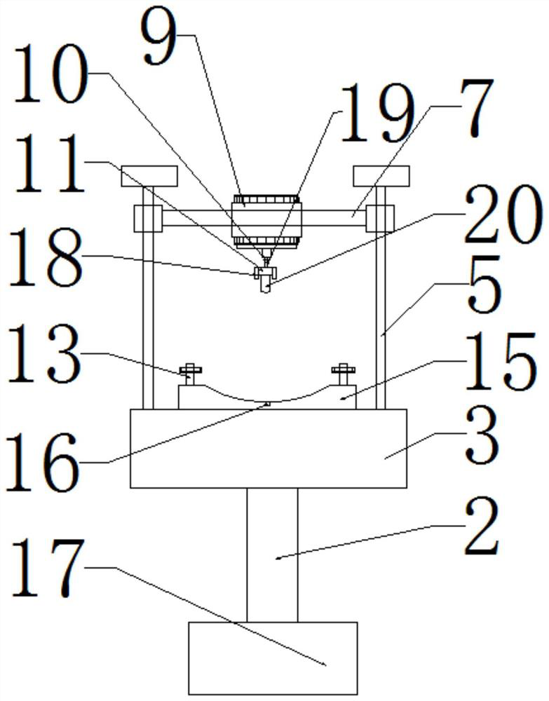 Industrial stainless steel plate surface circular groove forming device