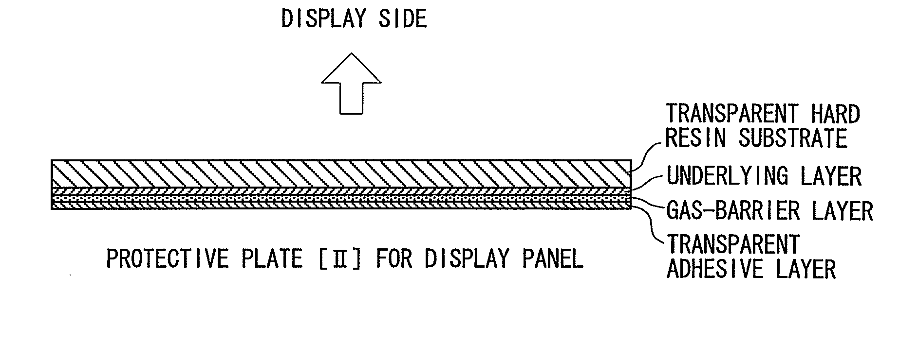 Transparent protective plate for display panels and display device