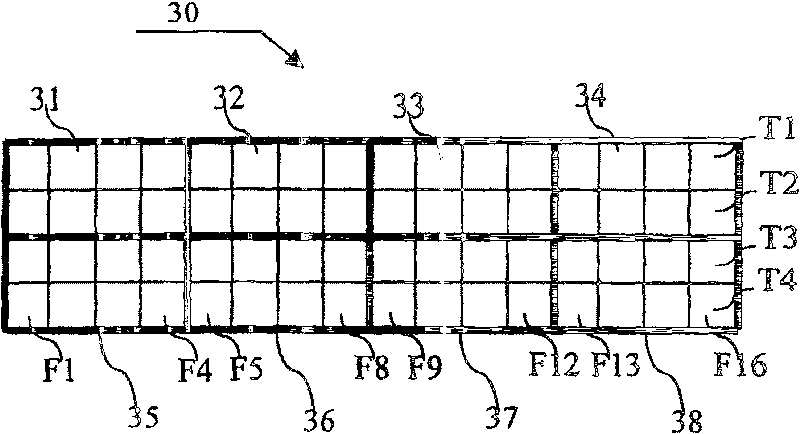 Method of mapping chips of a spread out symbol to sub-channels of a multi-carrier transmission network