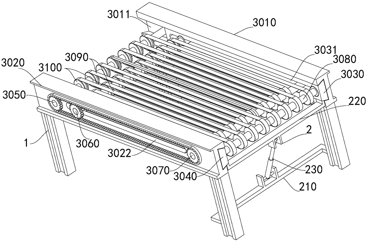 Telescopic conveying line