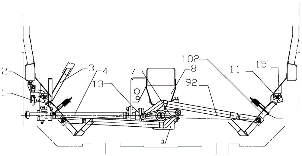 Touch-type bottom door opening and closing mechanism