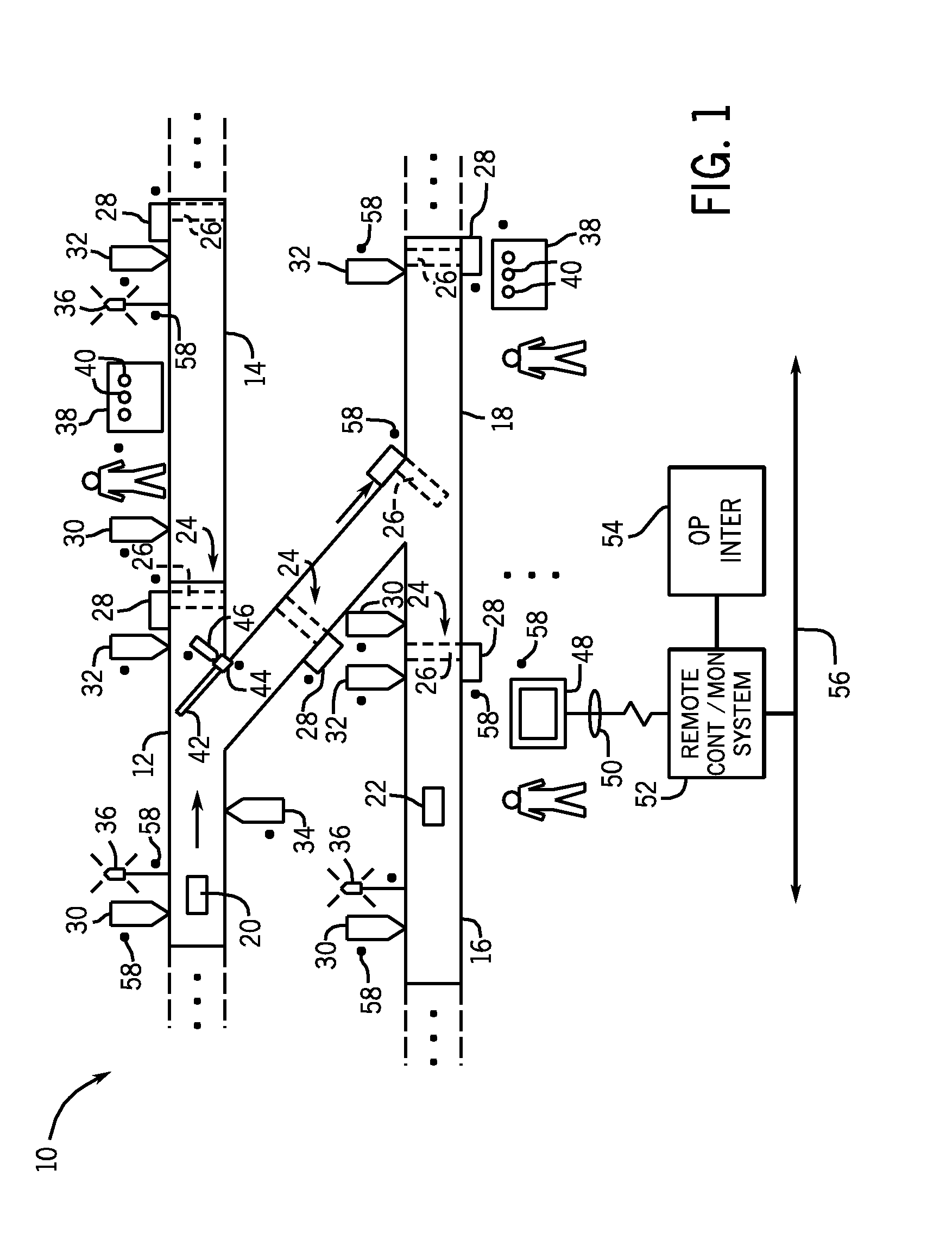 Modular wireless conveyor interconnection method and system