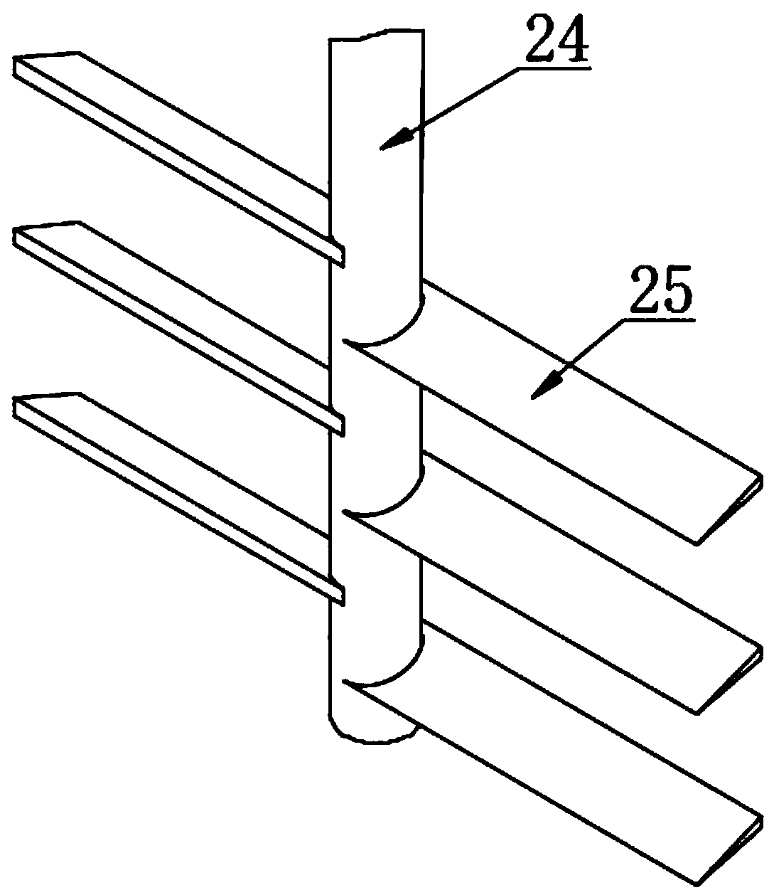 Feed pelletizing device with functions of grinding, screening and mixing raw materials