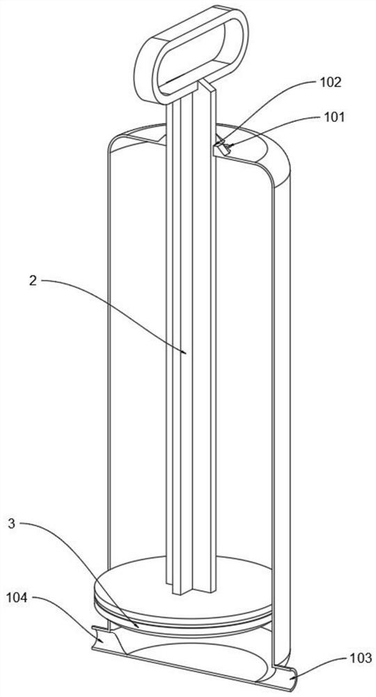 Quantitative leakproof filling device for heat-conducting medium for indoor wall-mounted solar energy