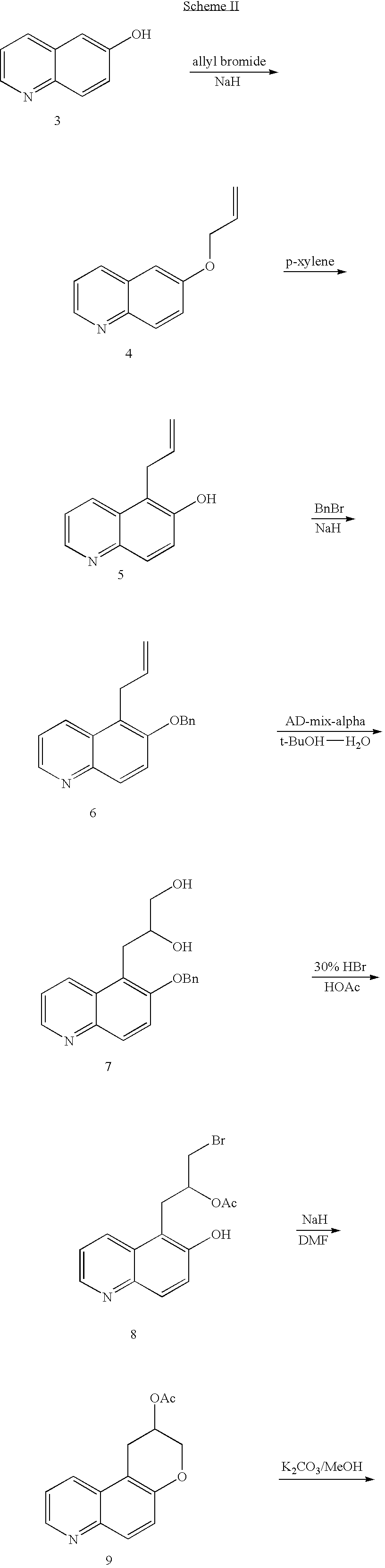 Quinoline 3-amino chroman derivatives