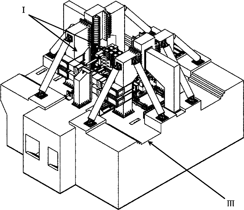 Semi-vehicle mass simulation state based bogie hanging natural vibration characteristic test bed