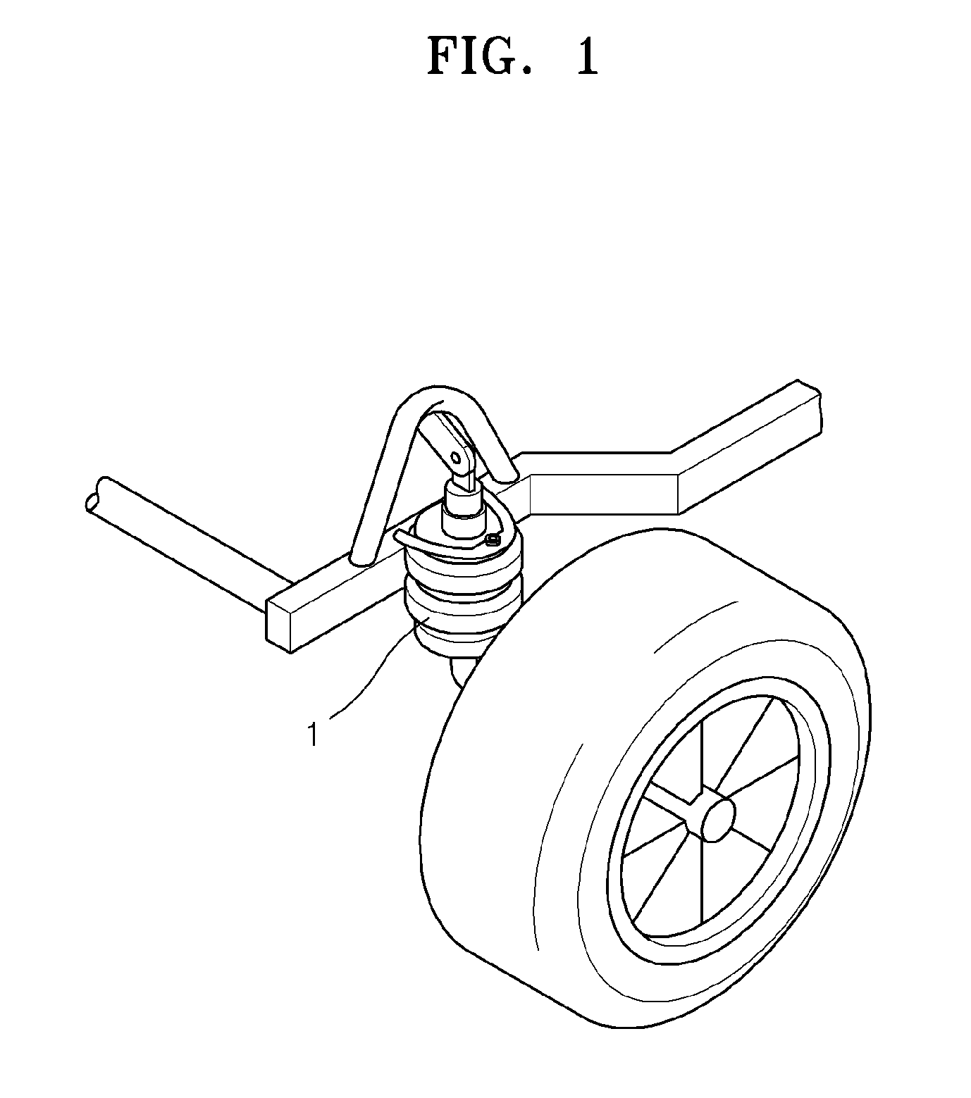 Arm-wheel type robotic vehicle comprising suspension system