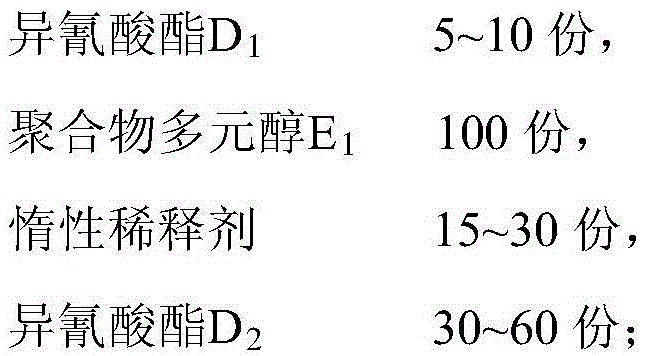 A kind of environment-friendly polyurethane water blocking reinforcement material and preparation method thereof