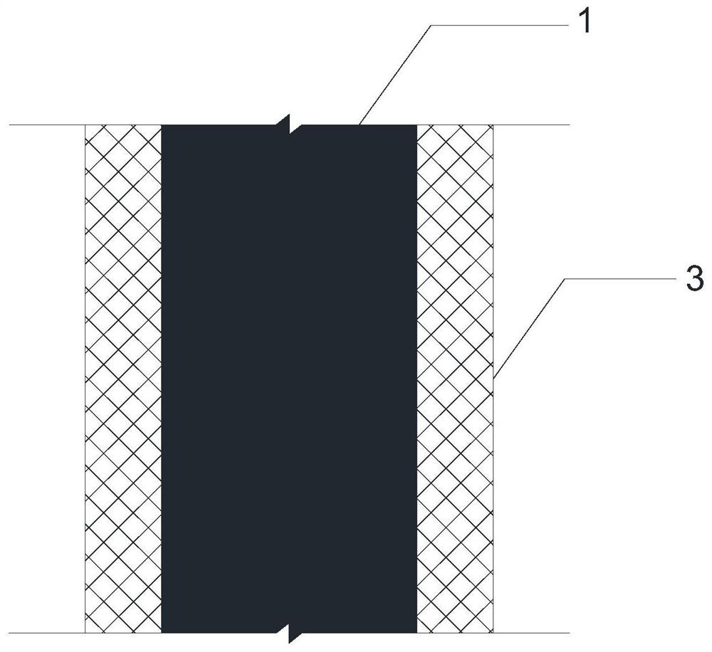 Vertical pouring type solidified soil embankment construction mold and method