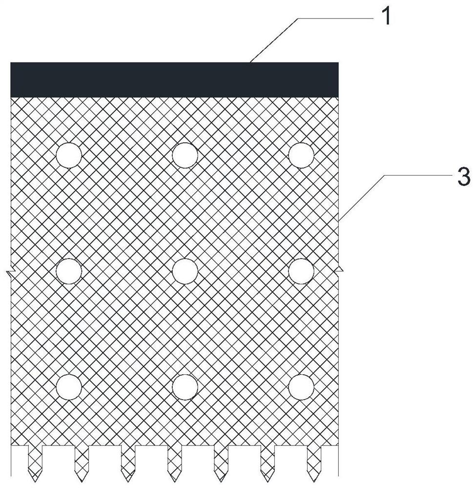 Vertical pouring type solidified soil embankment construction mold and method