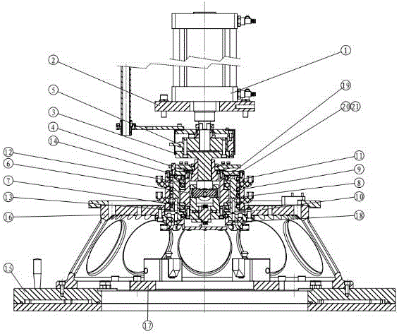 Universal center-adjustment loading mechanism for upper disc