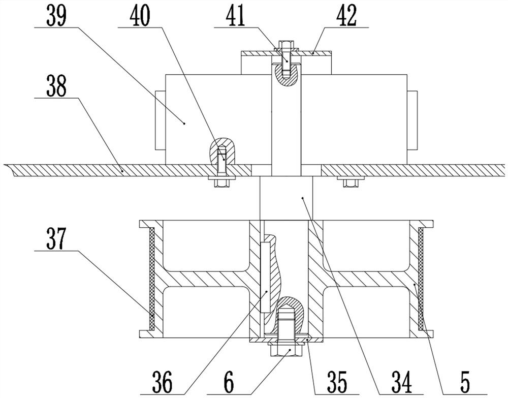 A basalt fiber winding composite pipe forming device