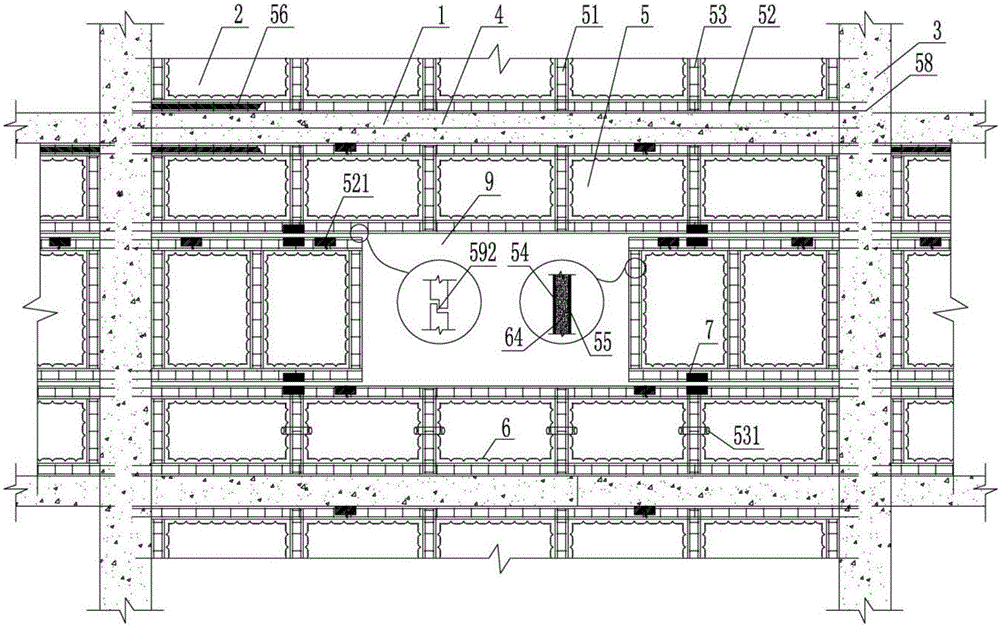 Wall structure for prefabricated wallboard component assembling