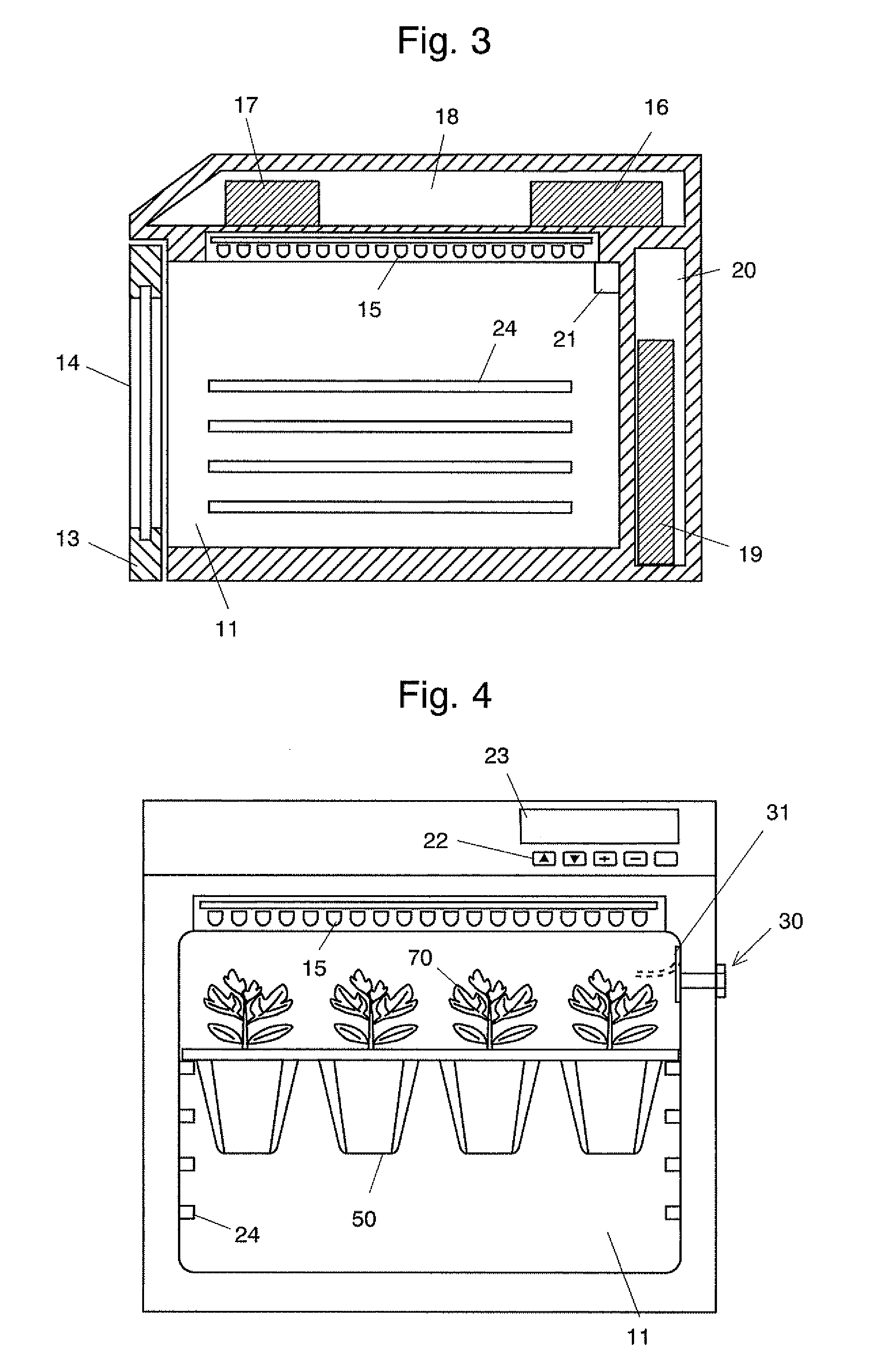 Germination/growing apparatus and plant cultivation device