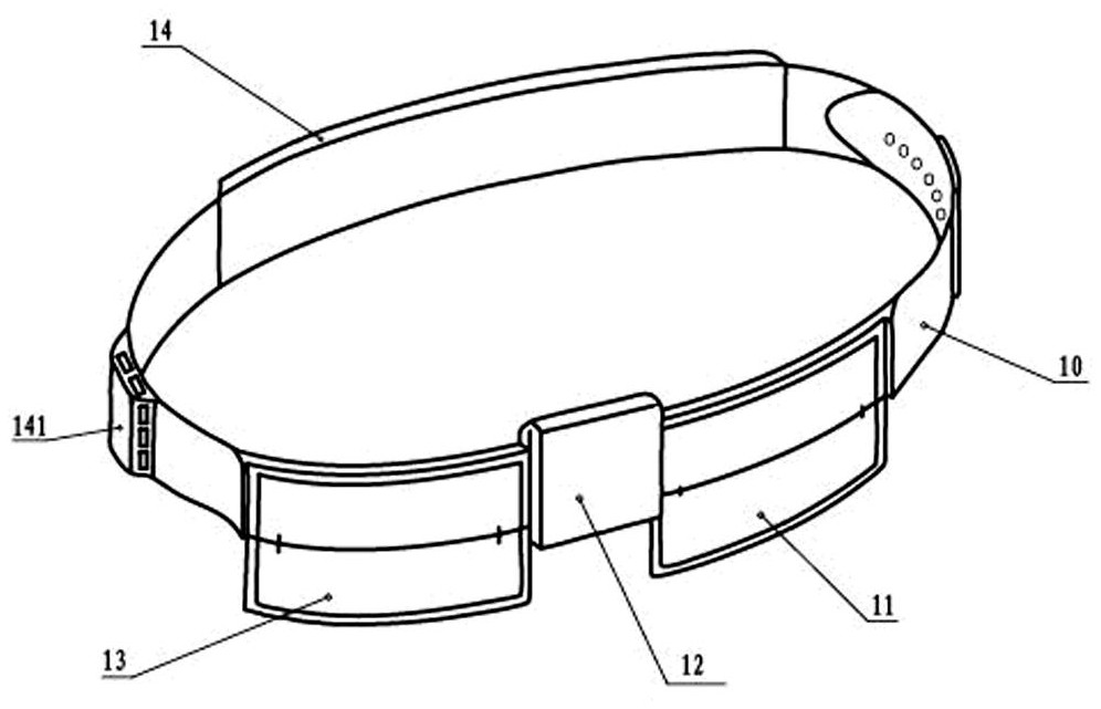 A kind of glasses belt type computer device