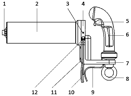 A small electromagnetic riveting gun cooling device and its realization method