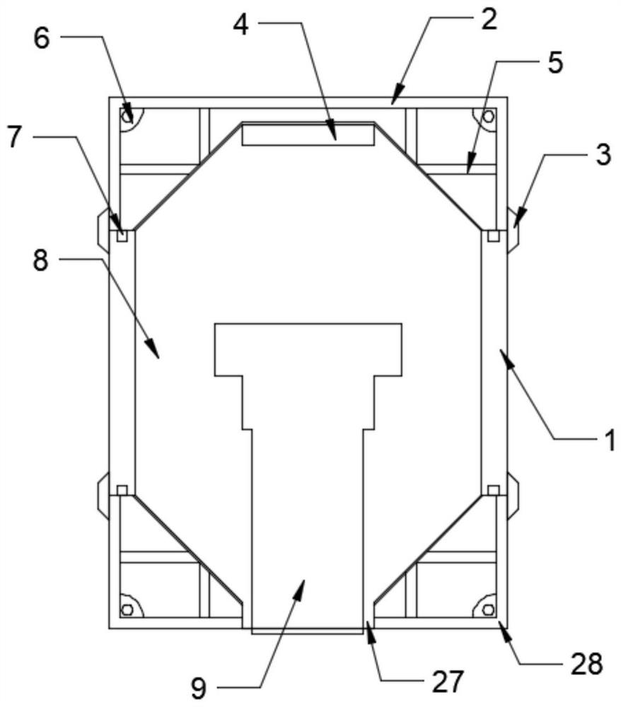 Circuit board supporting structure with fixed circuit board connecting device