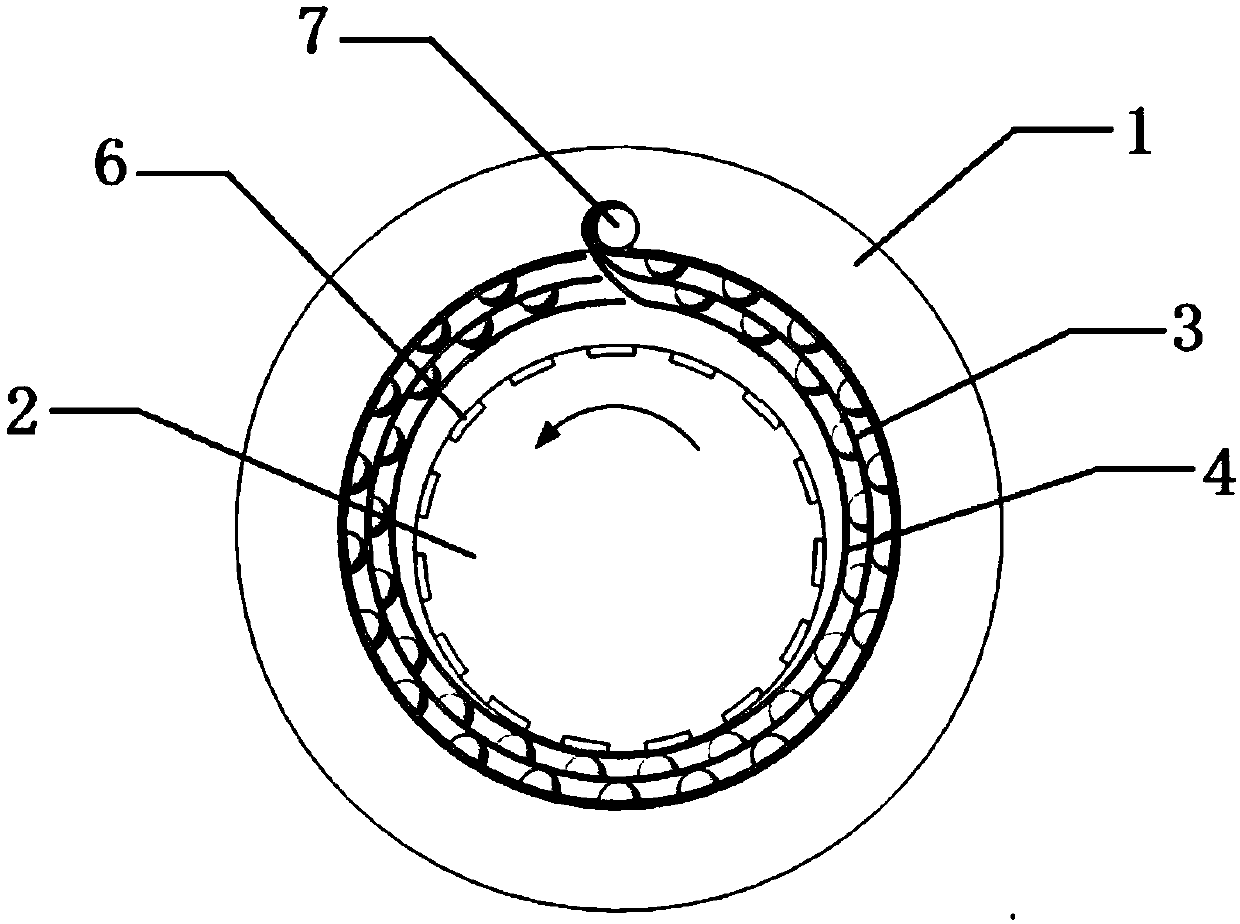 Elastic support foil hydrodynamic gas bearing with inherent structure pre-wedge space