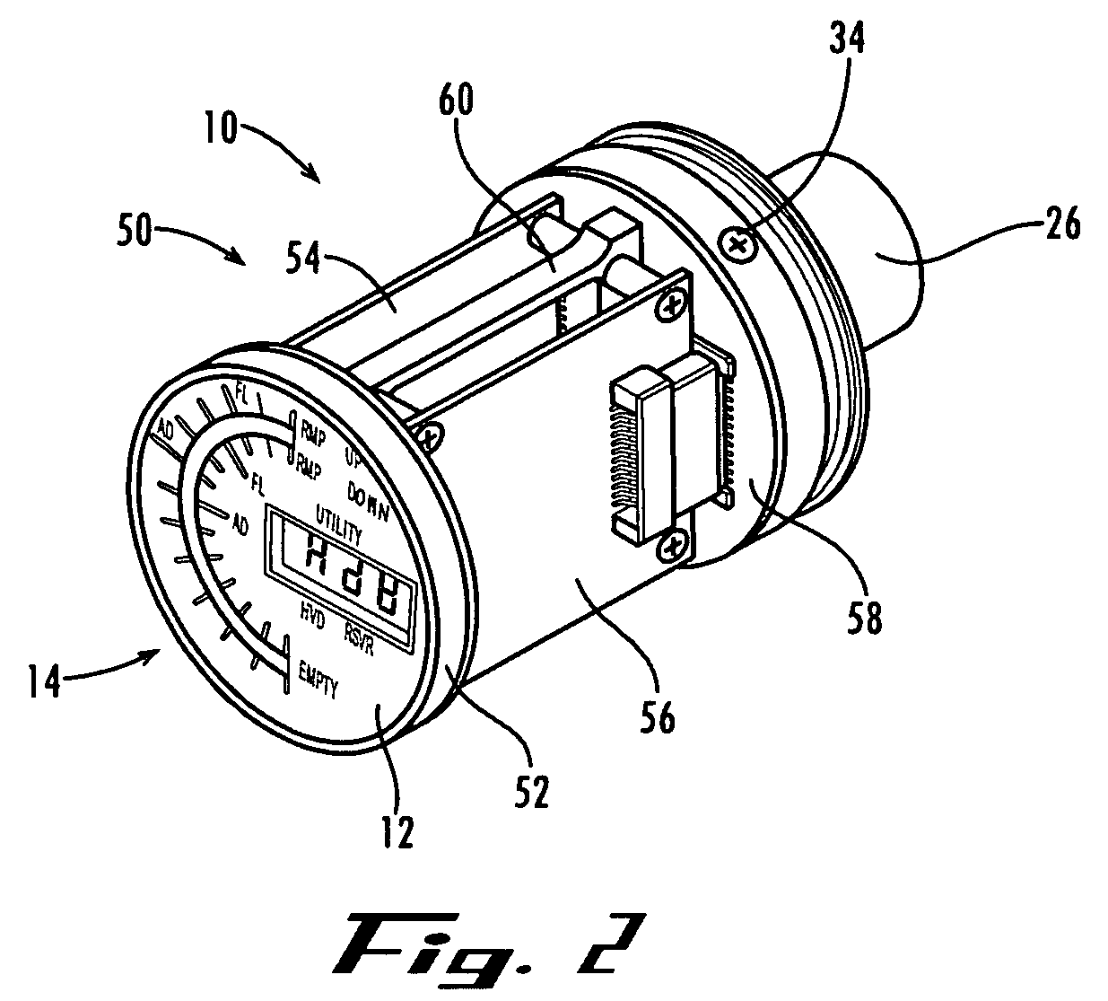 Solid state avionics display instrument