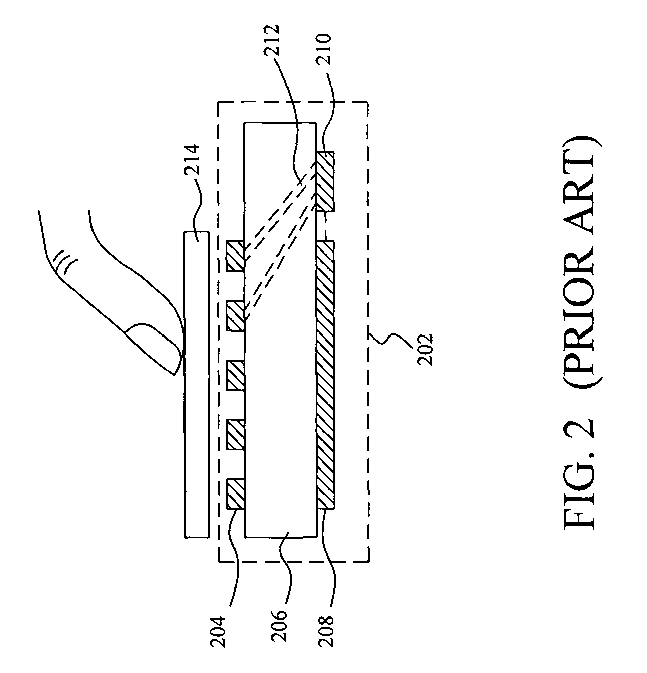 Touchpad with single-layered printed circuit board structure