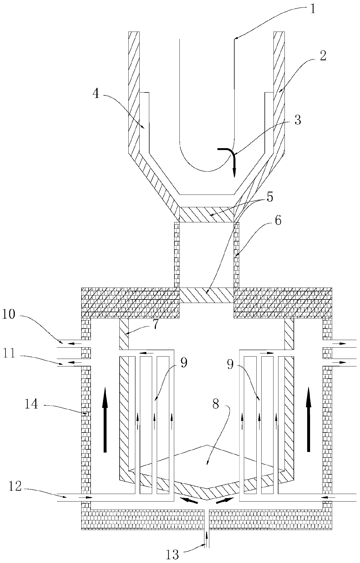 A core melt trap with internal cooling capability