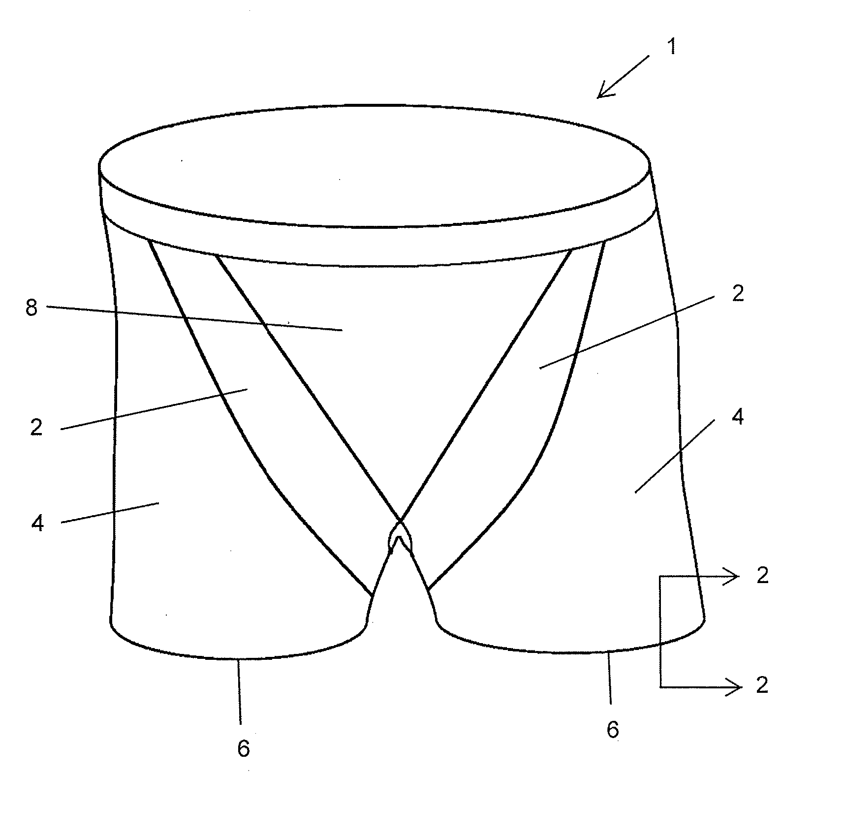 Garment Having Zones with Varying Shape Control Characteristics