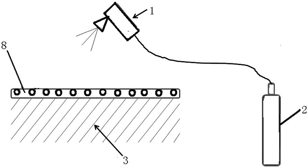 Device and method for measuring fluorescent oil flow friction force field