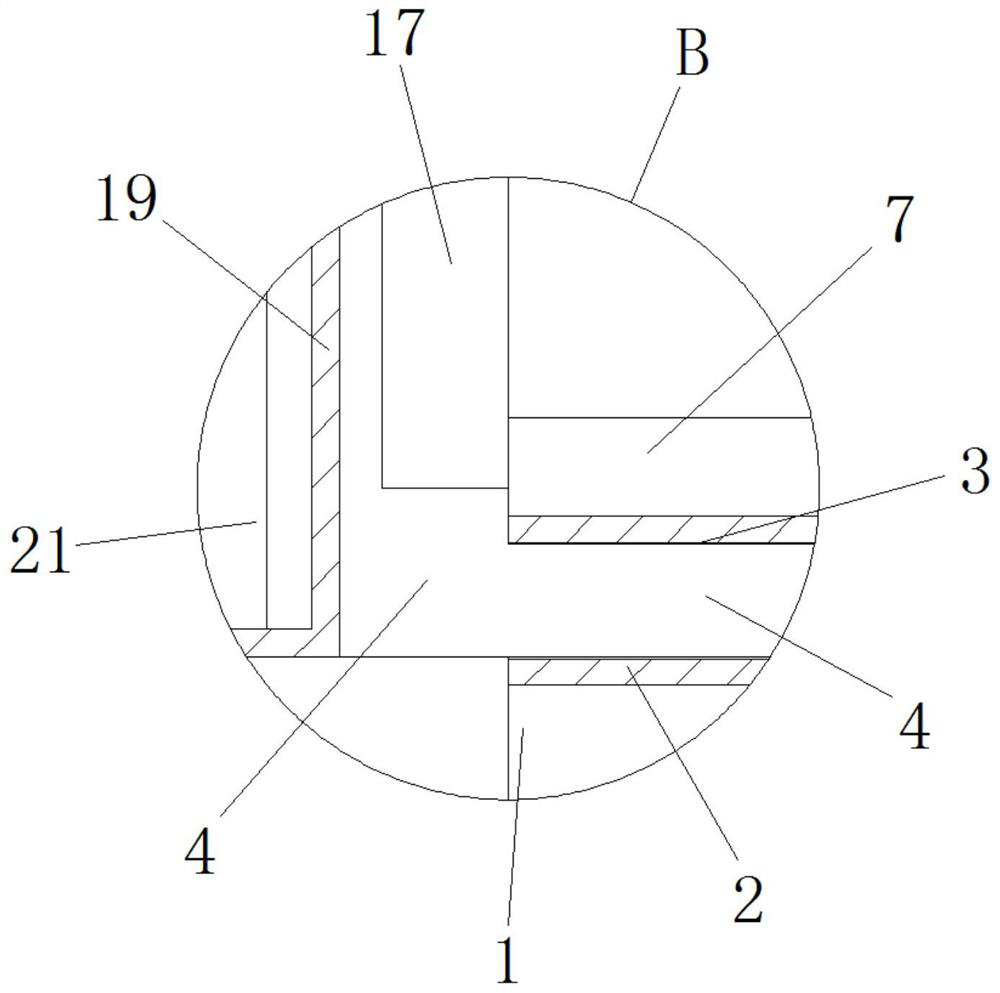 An adjustable protective fence for building construction that is convenient for replacing the fence net