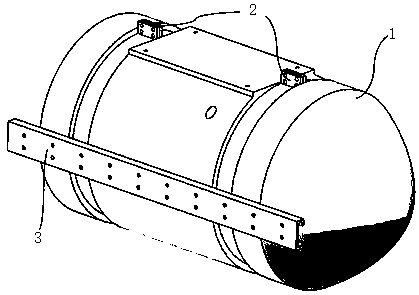 Multifunctional mounting device applied to water-air amphibious search and rescue unmanned flying equipment