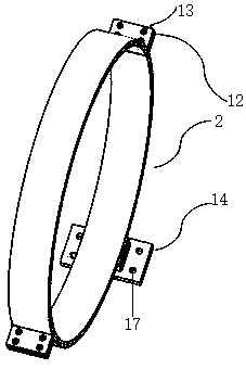 Multifunctional mounting device applied to water-air amphibious search and rescue unmanned flying equipment