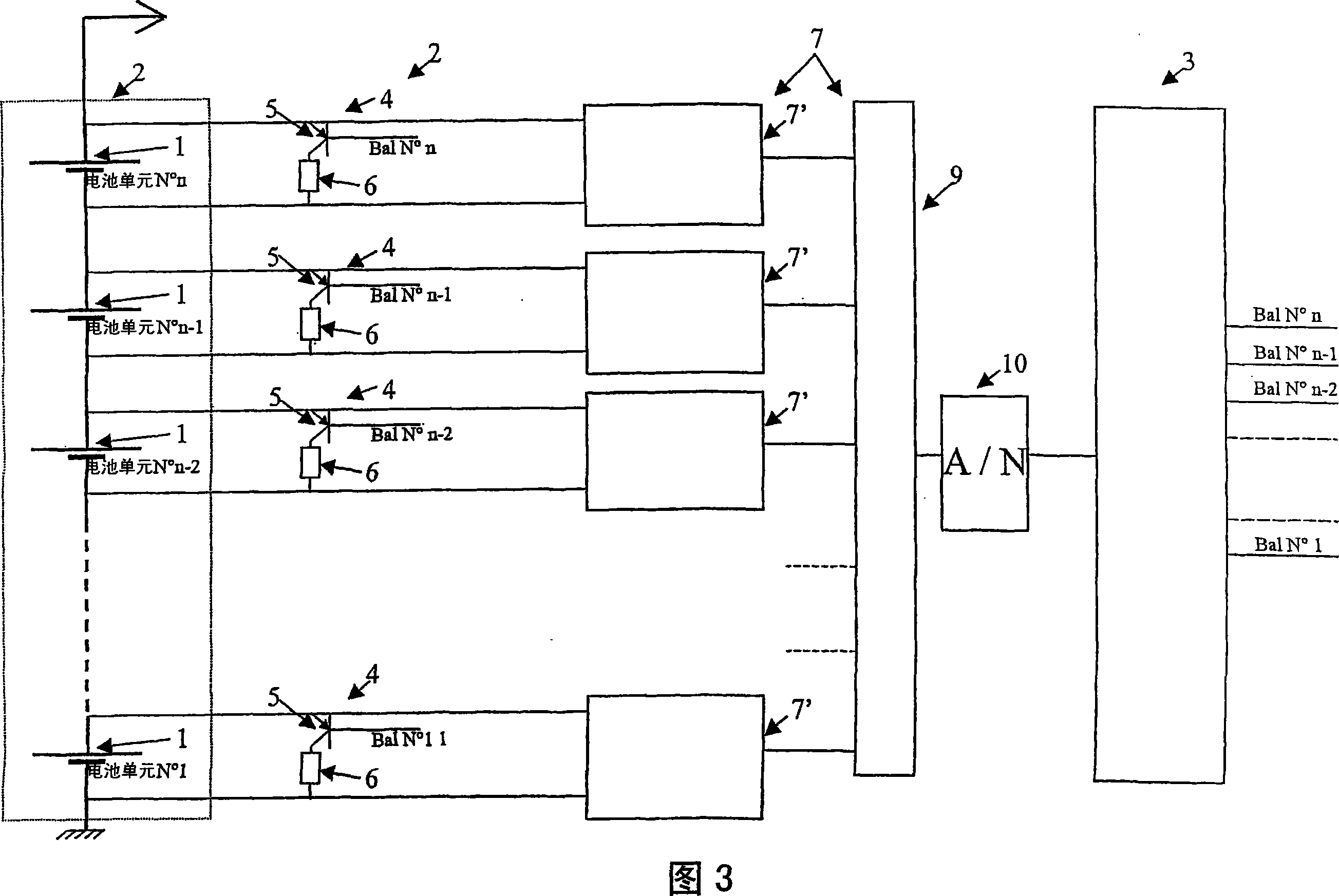 Method for the balanced charging of a lithium-ion or lithium-polymer battery