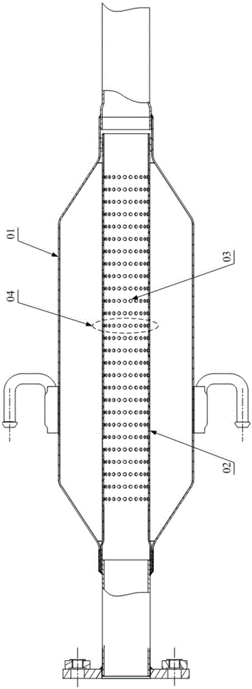 Gas exhausting system and pre-muffler thereof