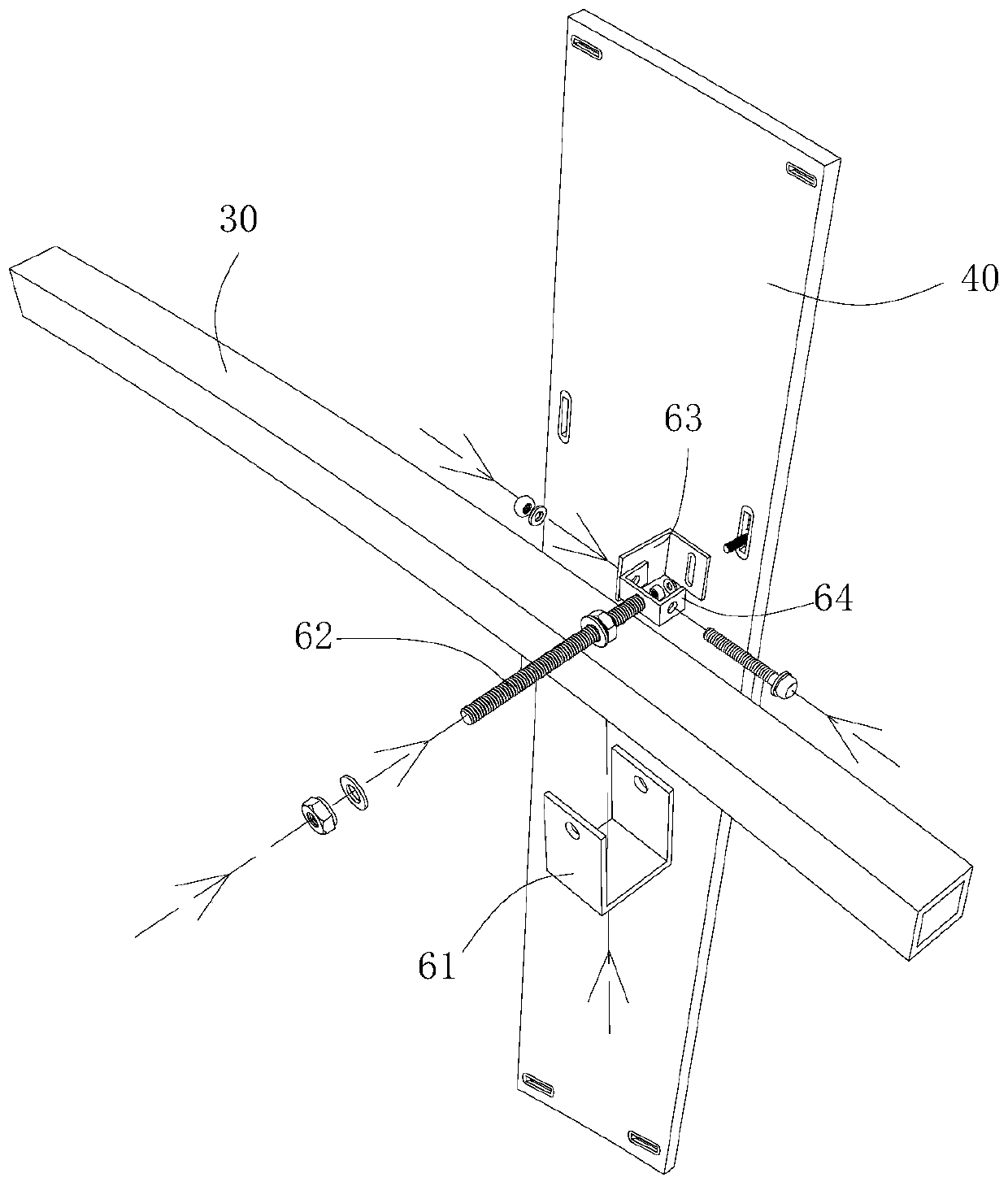 Variable-section hyperbolic C-shaped column cylindrical surface decoration construction method