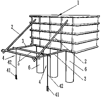 A pile centering device and a pile centering process using the pile centering device