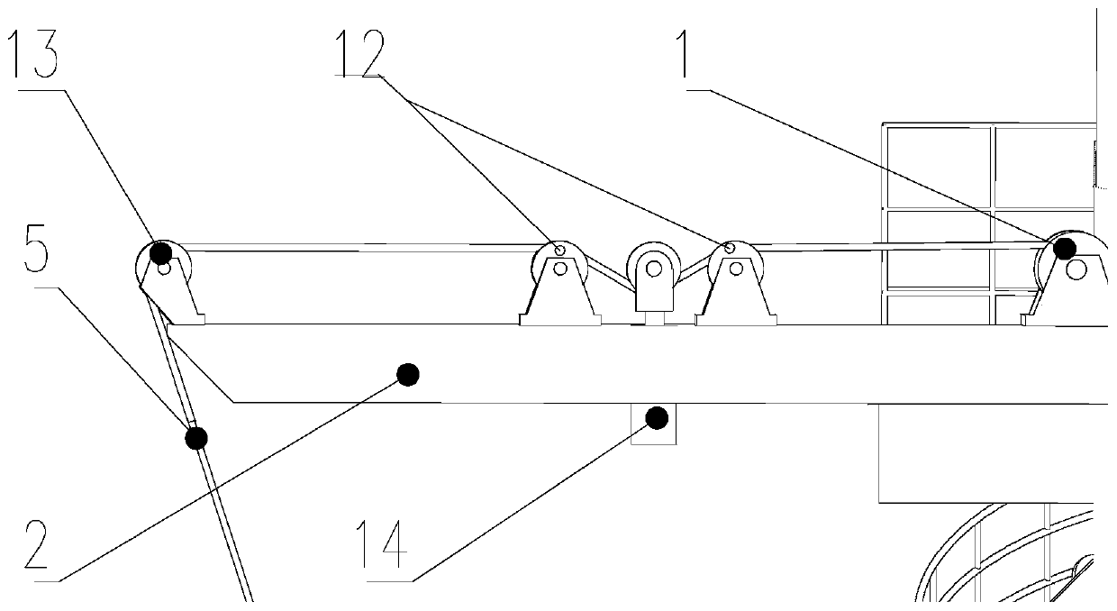 An anti-sway device for a crane