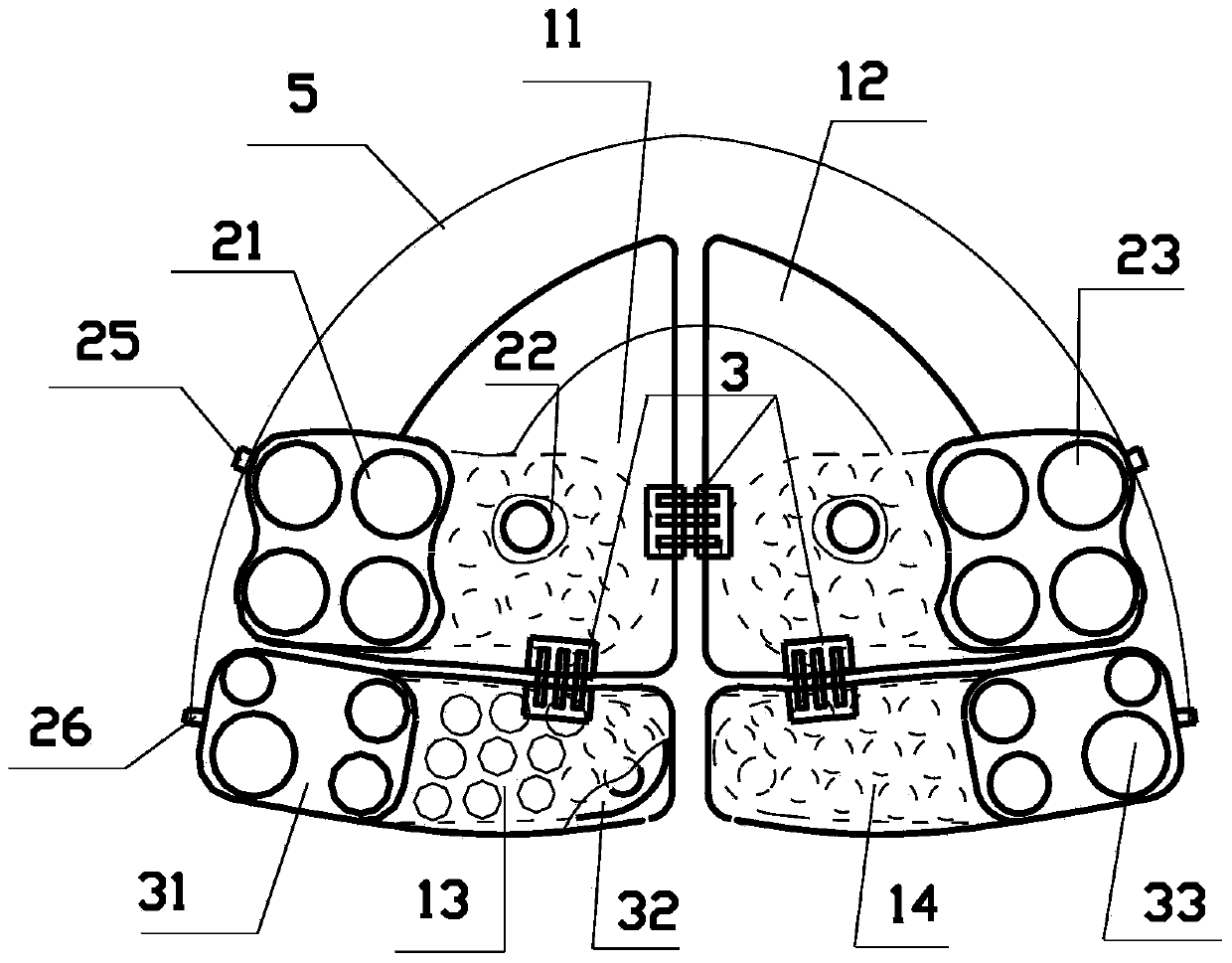 Multi-directional arch expanding device