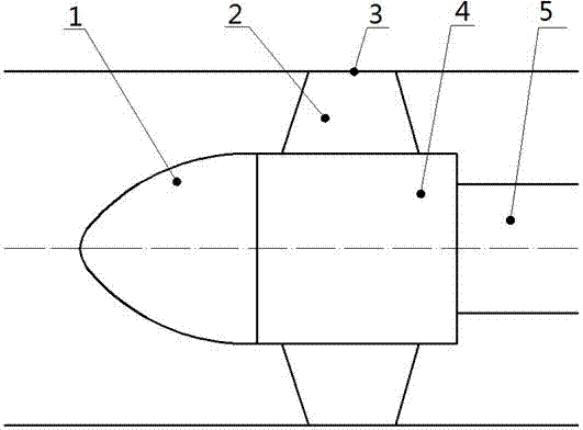 An axial flow pump impeller guide cone